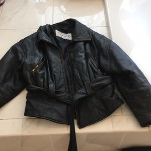 Winlit Black Genuine Leather Jacket